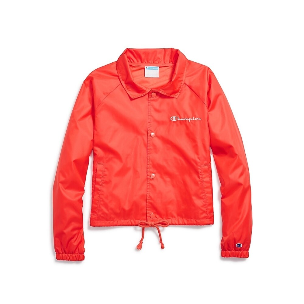 champion women's heritage coaches jacket