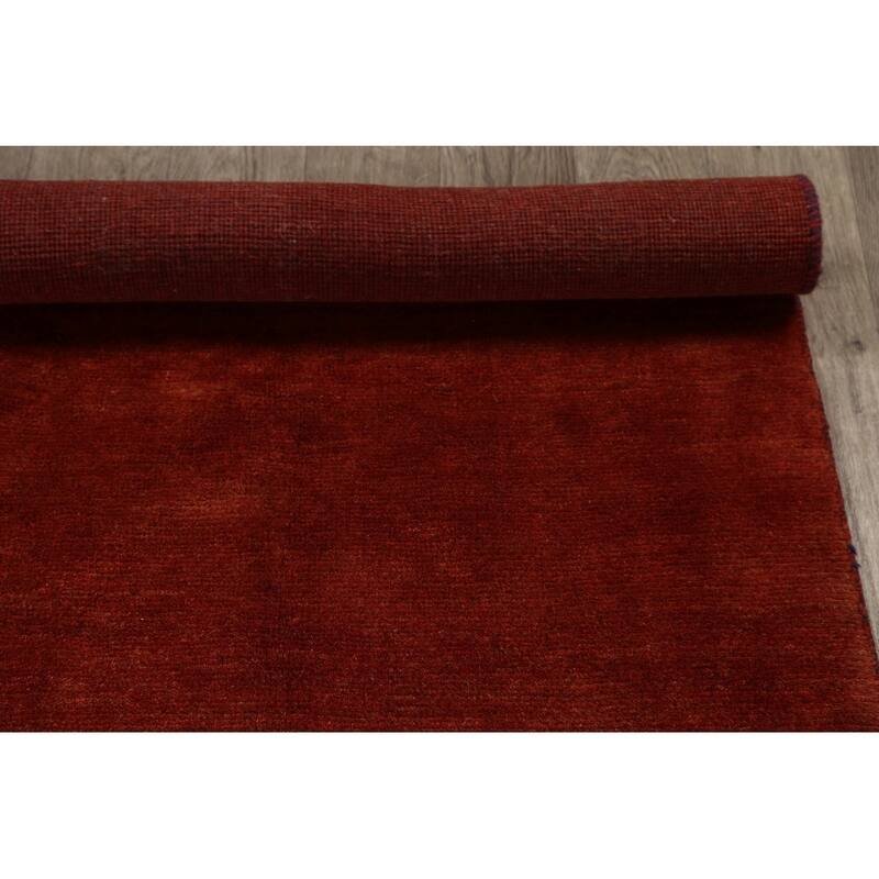Gabbeh Modern Tribal Hand Knotted Wool Persian Area Rug - 6'3" x 4'9"