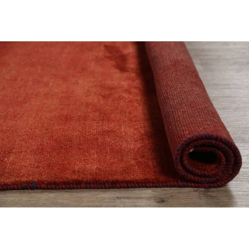 Gabbeh Modern Tribal Hand Knotted Wool Persian Area Rug - 6'3" x 4'9"