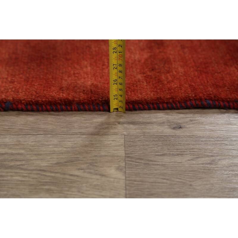 Gabbeh Modern Tribal Hand Knotted Wool Persian Area Rug - 6'3" x 4'9"