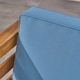 preview thumbnail 9 of 19, Oana Outdoor Acacia Wood Club Chair with Cushion by Christopher Knight Home