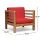 preview thumbnail 16 of 19, Oana Outdoor Acacia Wood Club Chair with Cushion by Christopher Knight Home