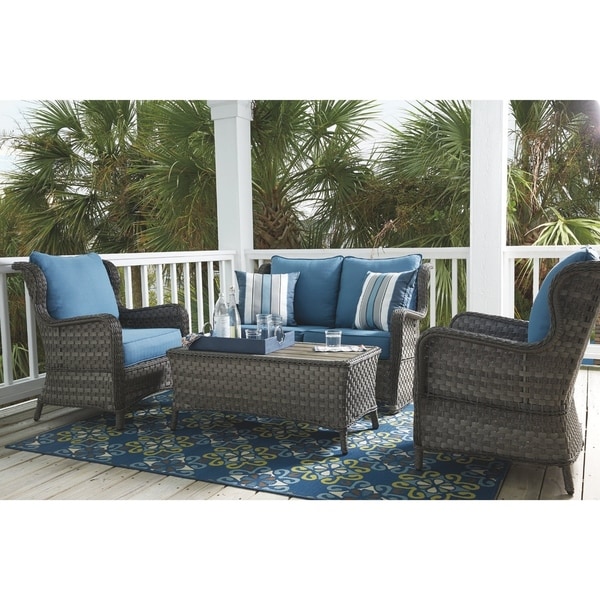 Shop Abbots Court 4 Piece Outdoor Conversation Set 2 Lounge