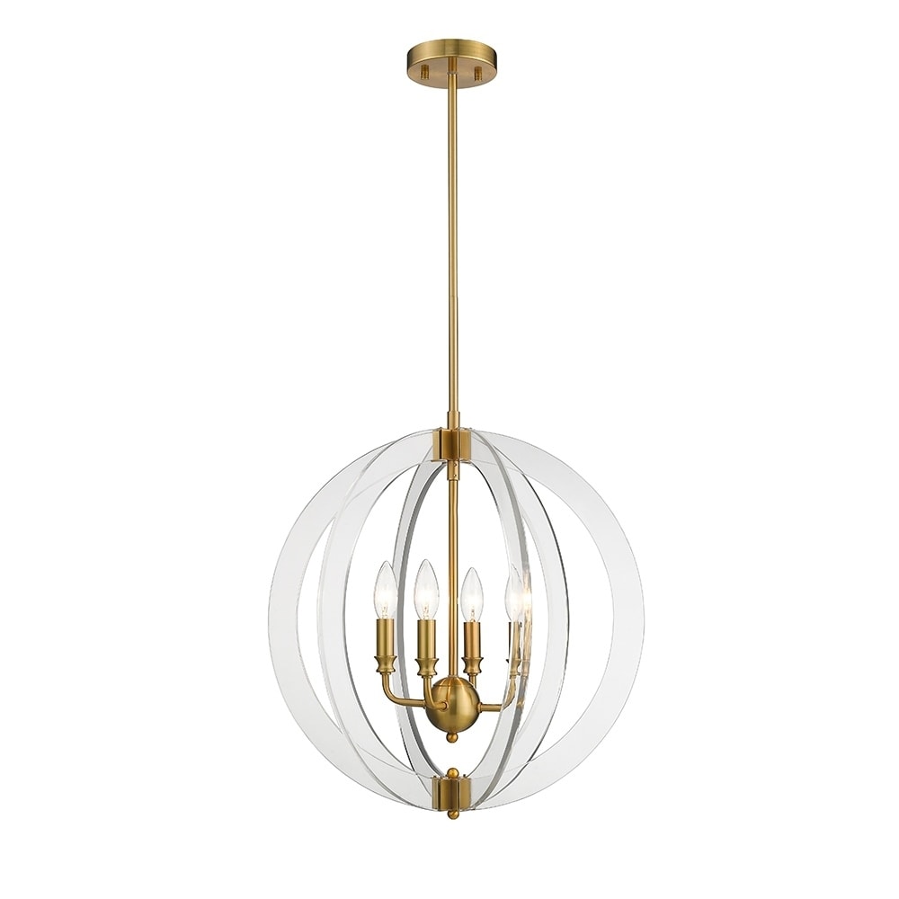 OVE Decors Isabelle 4-Lights LED Chandelier Light - Chandeliers For Bedrooms by Overstock.com