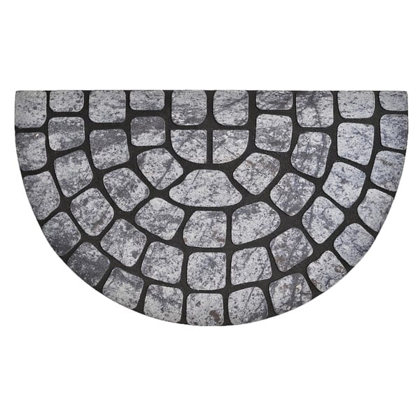 Shop Outdoor Half Round Front Door Mat Embossed Free Shipping On