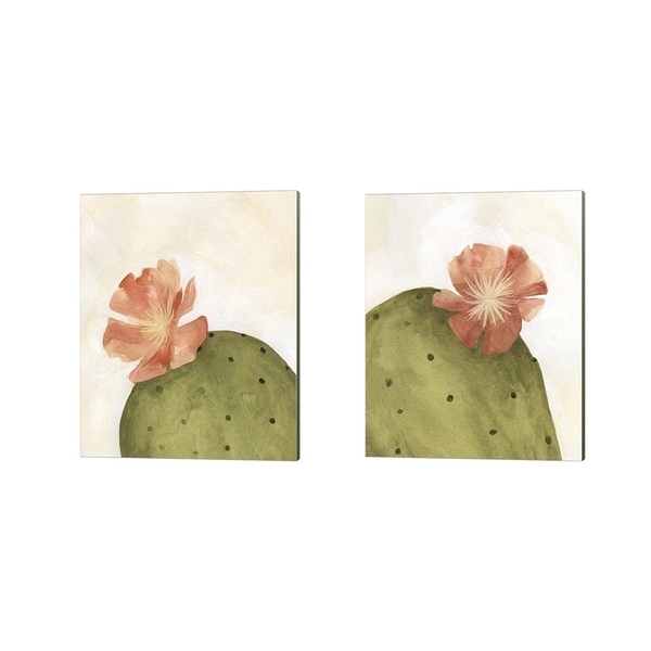 Emma Scarvey 'Arid Bloom' Canvas Art (Set of 2)