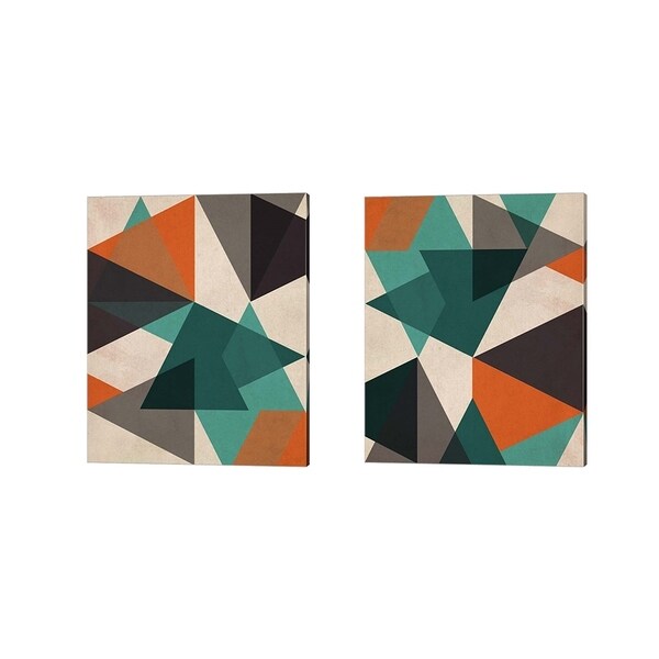 June Erica Vess 'In Between' Canvas Art (Set of 2)