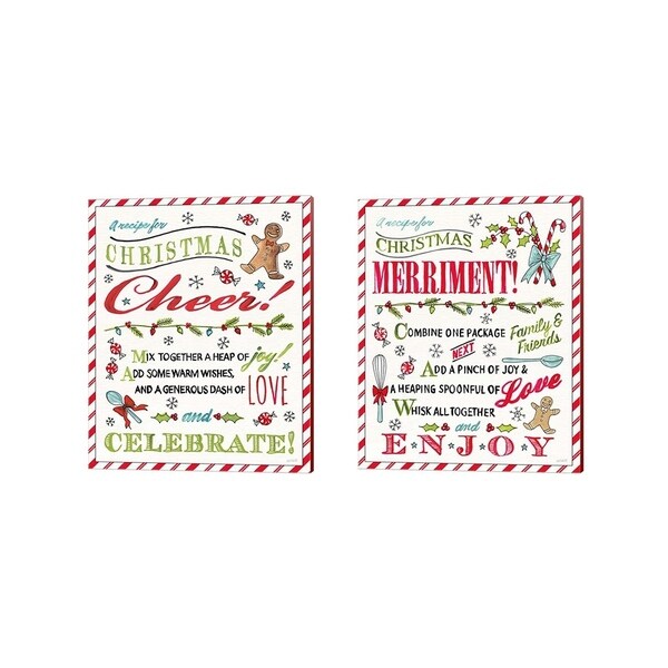 Anne Tavoletti 'Baked with Love A' Canvas Art (Set of 2)