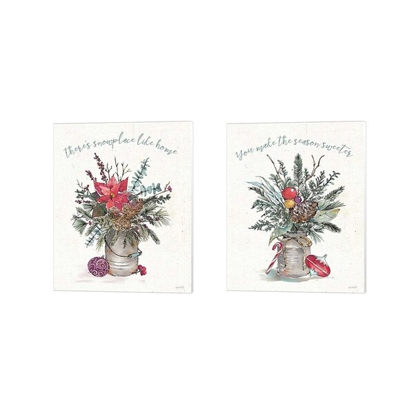 Anne Tavoletti 'Seasonal Charm' Canvas Art (Set of 2)