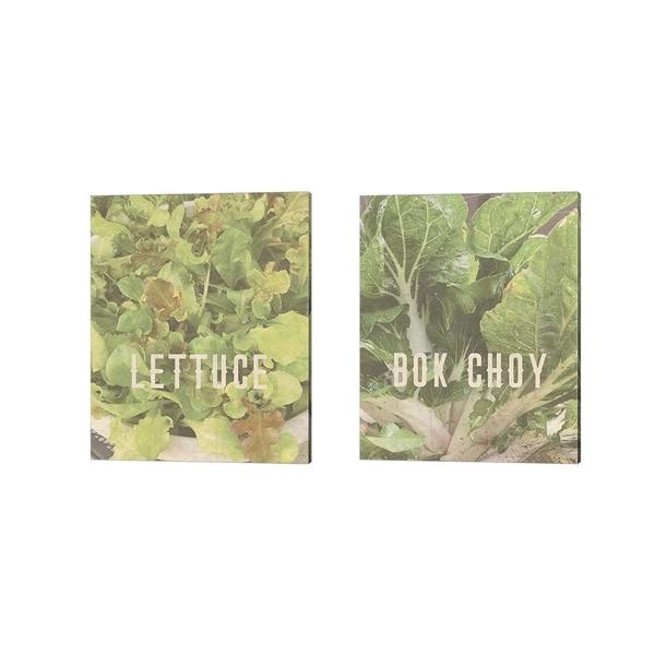 Tammy Apple 'Lettuce & Bok Choy' Canvas Art (Set of 2)