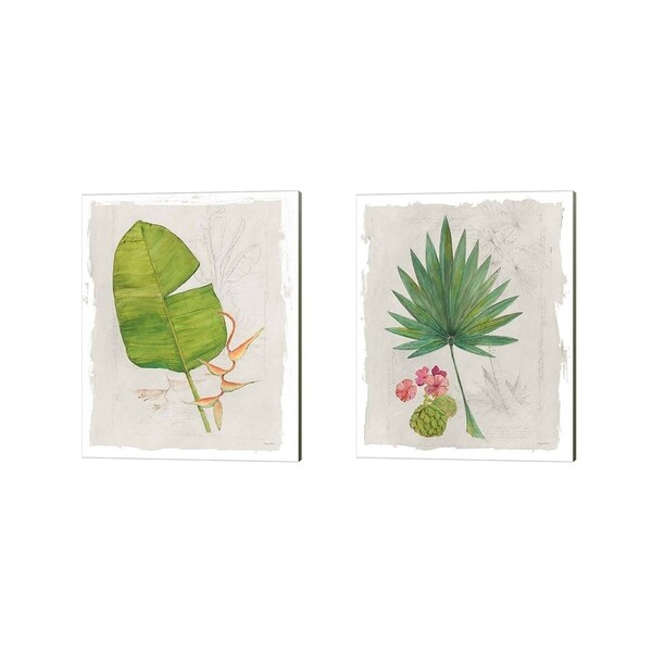 Avery Tillmon 'Botanical Journal Light' Canvas Art (Set of 2)