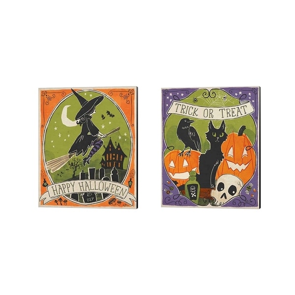 Janelle Penner 'Stay Creepy' Canvas Art (Set of 2)