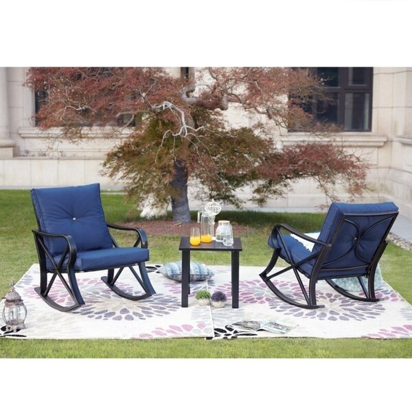 3 Piece Rocker Patio Set Images