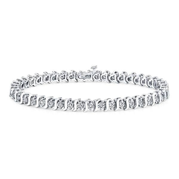 Details about / 10.5 Ct Round Cut Diamond 14K White Gold Over 7/" Tennis Bracelet Valentine Gift