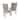 HomePop Parsons Ash Grey Geometric Dining Chair (Set of 2)