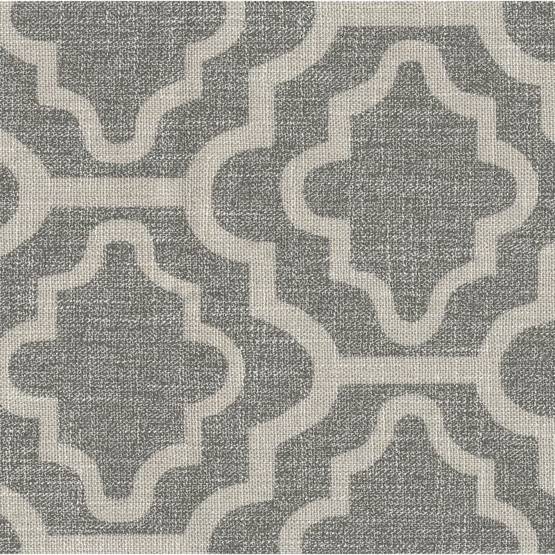 HomePop Parsons Ash Grey Geometric Dining Chair (Set of 2)