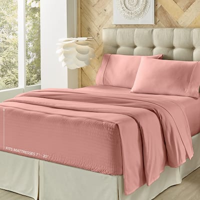 Porch & Den Kalex 300 Thread Count 100-percent Cotton Perfect Fit Sheet Set