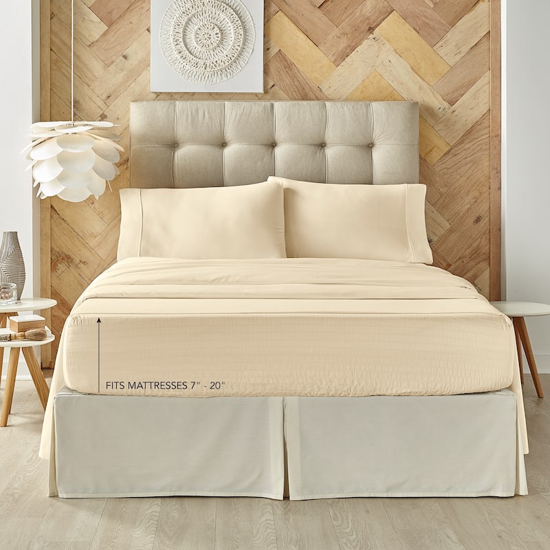 Porch & Den Kalex 300 Thread Count 100-percent Cotton Perfect Fit Sheet Set