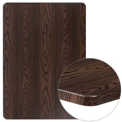 30" x 42" Rectangular Rustic Wood Laminate Table Top - Restaurant Furniture