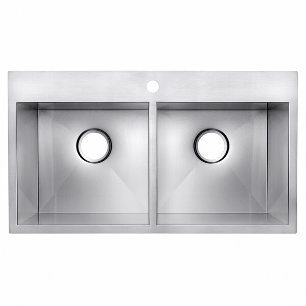 Shop Akdy 33 X 22 X 9 Top Mount Handmade Stainless Steel