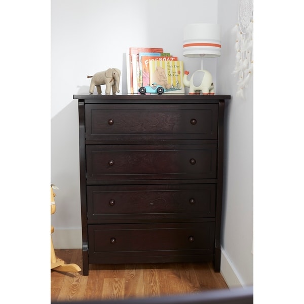 Armoires Espresso Sorelle Tuscany 4 Drawer Dresser Baby Nursery