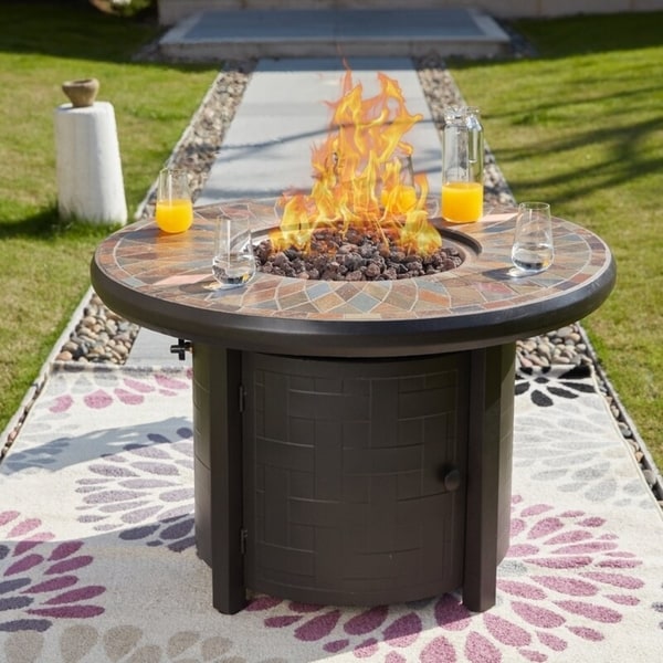 patio fire pit tables