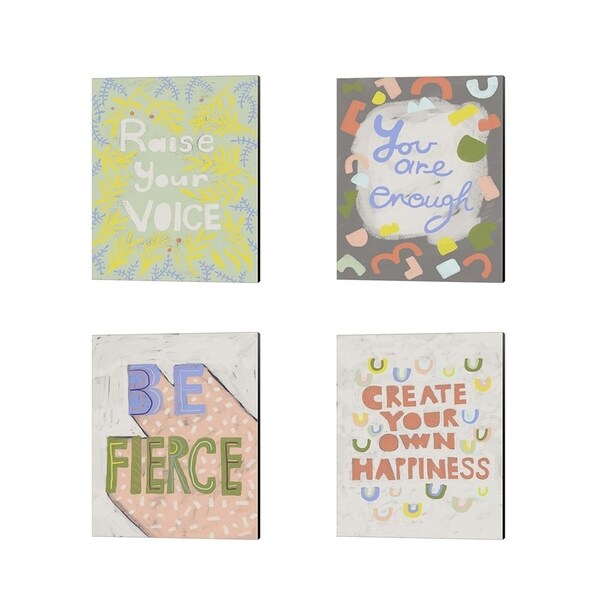 Chariklia Zarris 'Her Voice' Canvas Art (Set of 4)