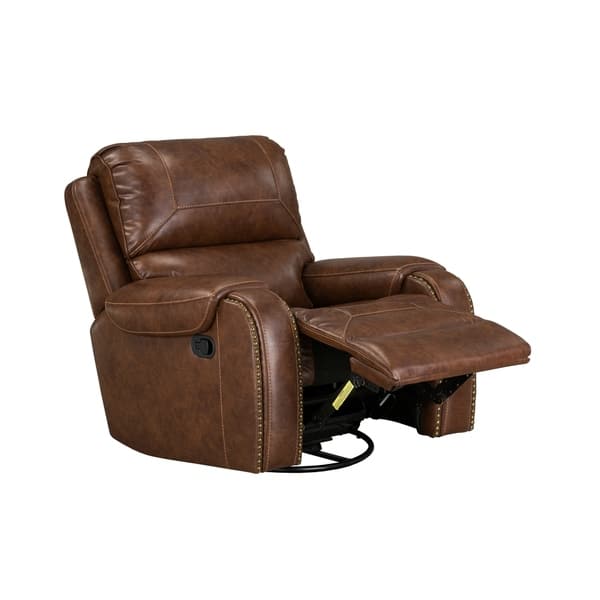 Standard Furniture Winslow Manual Motion Swivel Glider Recliner Brown Overstock 26970484