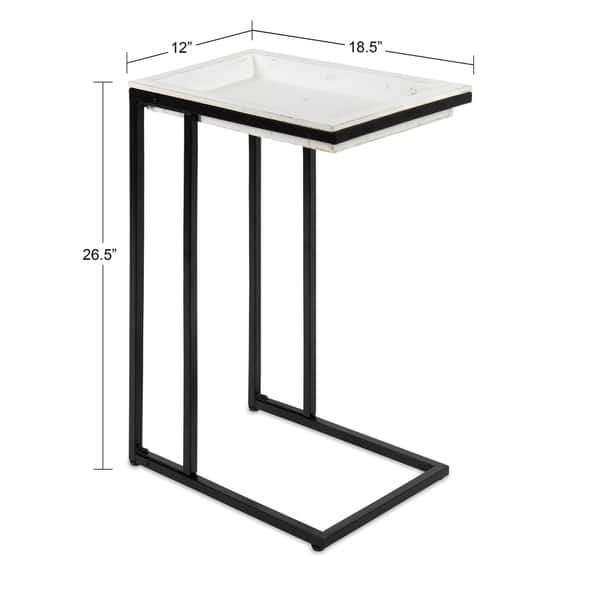dimension image slide 2 of 4, Kate and Laurel Lockridge Wood C-Table