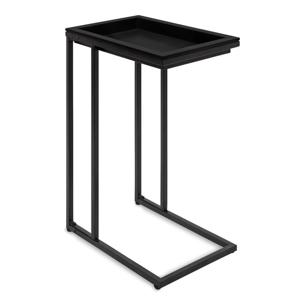 black c table with drawer