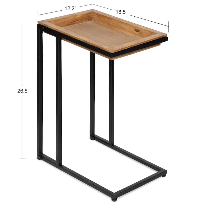 Kate and Laurel Lockridge Wood C-Table