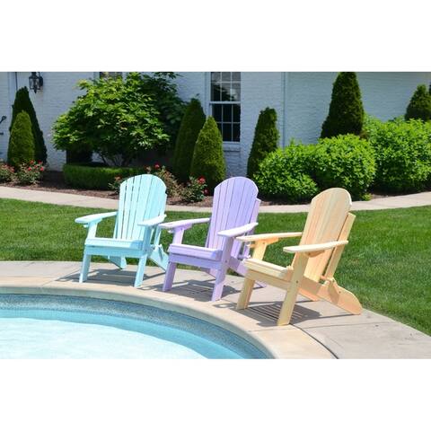 Folding Adirondack Chair - Dream Colors - Recycled Plastic