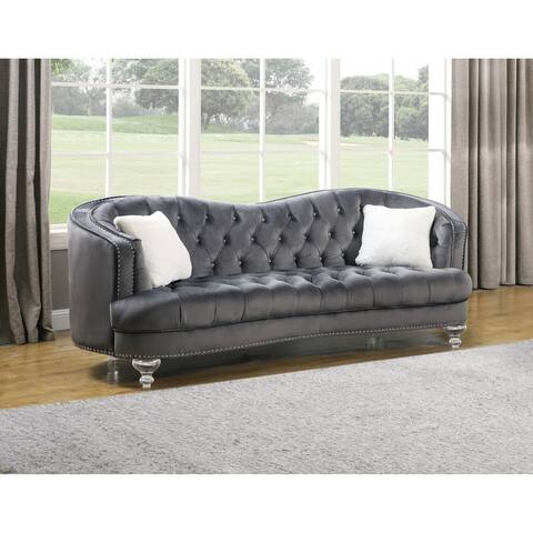 Best Quality Furniture Velvet Tufted Kidney Sofa