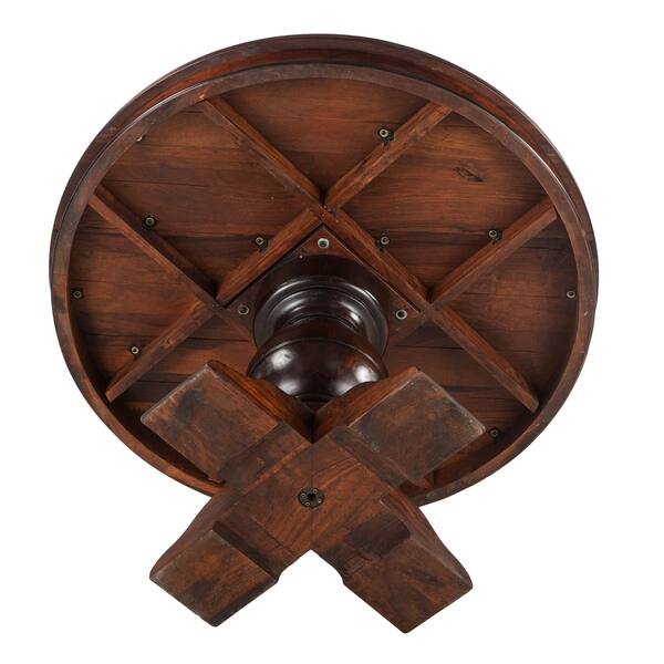 Copper Grove Aachen Brown Mahogany 48 Inch Round Dining Table Overstock 26971047