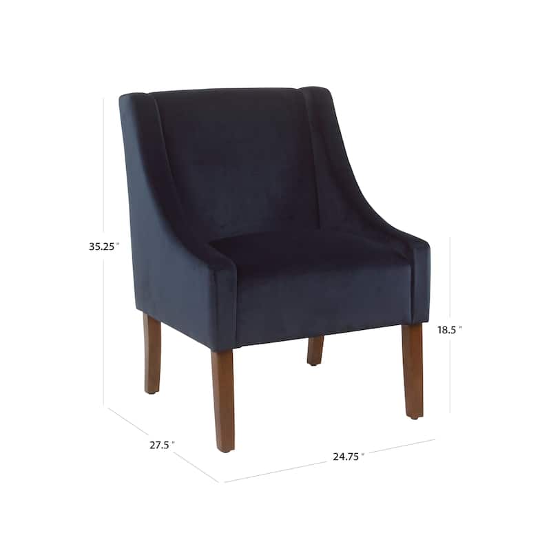 HomePop Modern Swoop Arm Accent Chair
