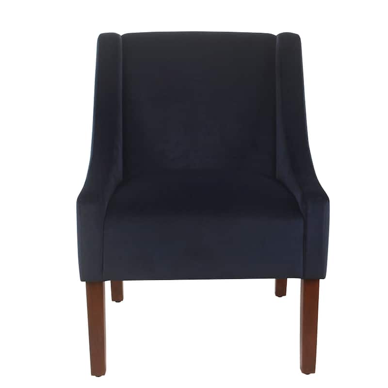 HomePop Modern Swoop Arm Accent Chair - Navy