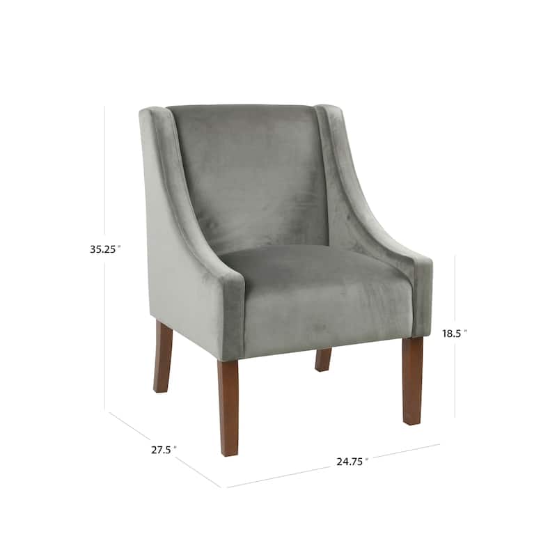HomePop Modern Swoop Arm Accent Chair