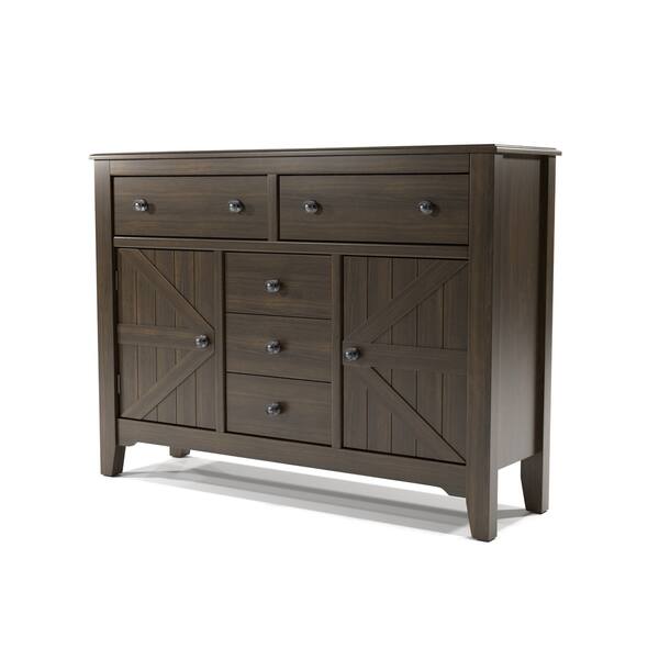 Shop The Gray Barn Golden Loon Farmhouse Dark Walnut 5 Drawer