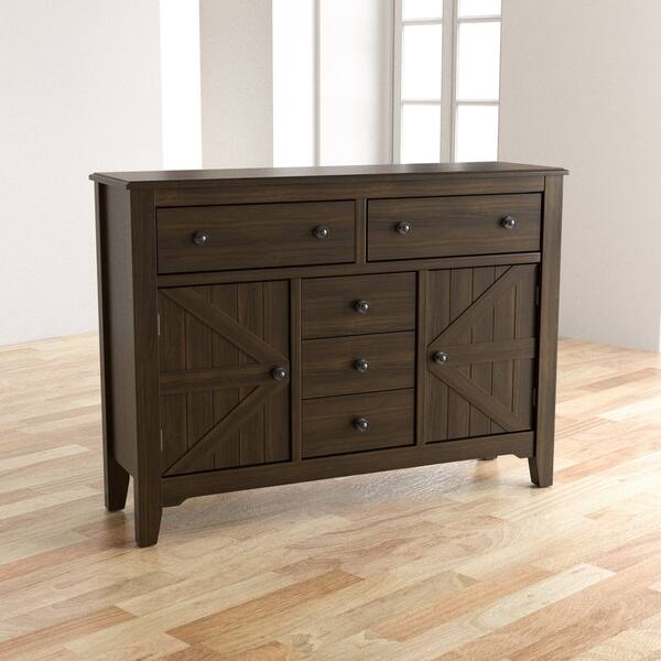 Shop The Gray Barn Golden Loon Farmhouse Dark Walnut 5 Drawer