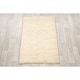 preview thumbnail 2 of 13, Gabbeh Modern Solid Hand Knotted Wool Persian Area Rug - 4'8" x 3'4"