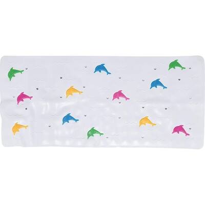 Babykin Baby Bath Mat Anti Slip Mildew Resistant, 30.5 x 14.25 - 30.5 x 40.5