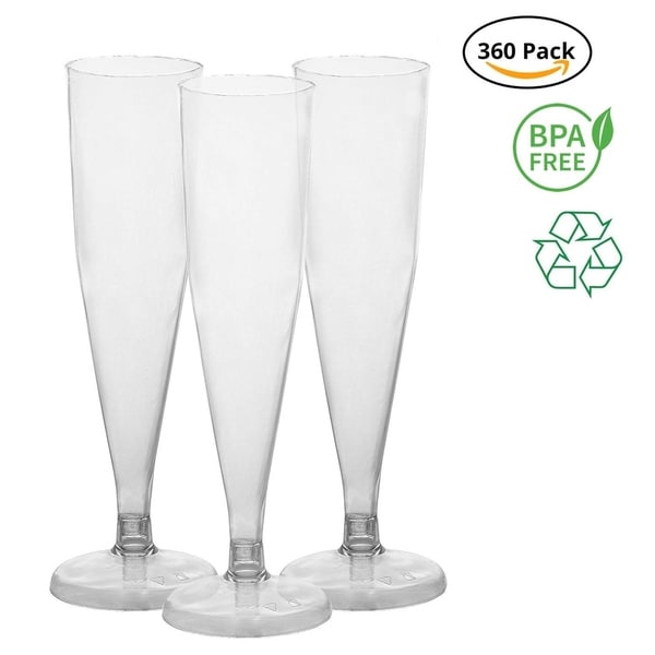 plastic flute glasses