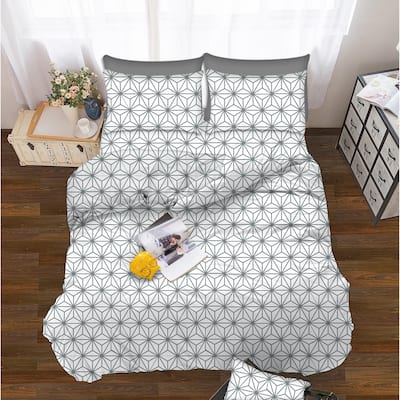 Elegant Comfort 6-Piece Cube Pattern Bed Sheet Set