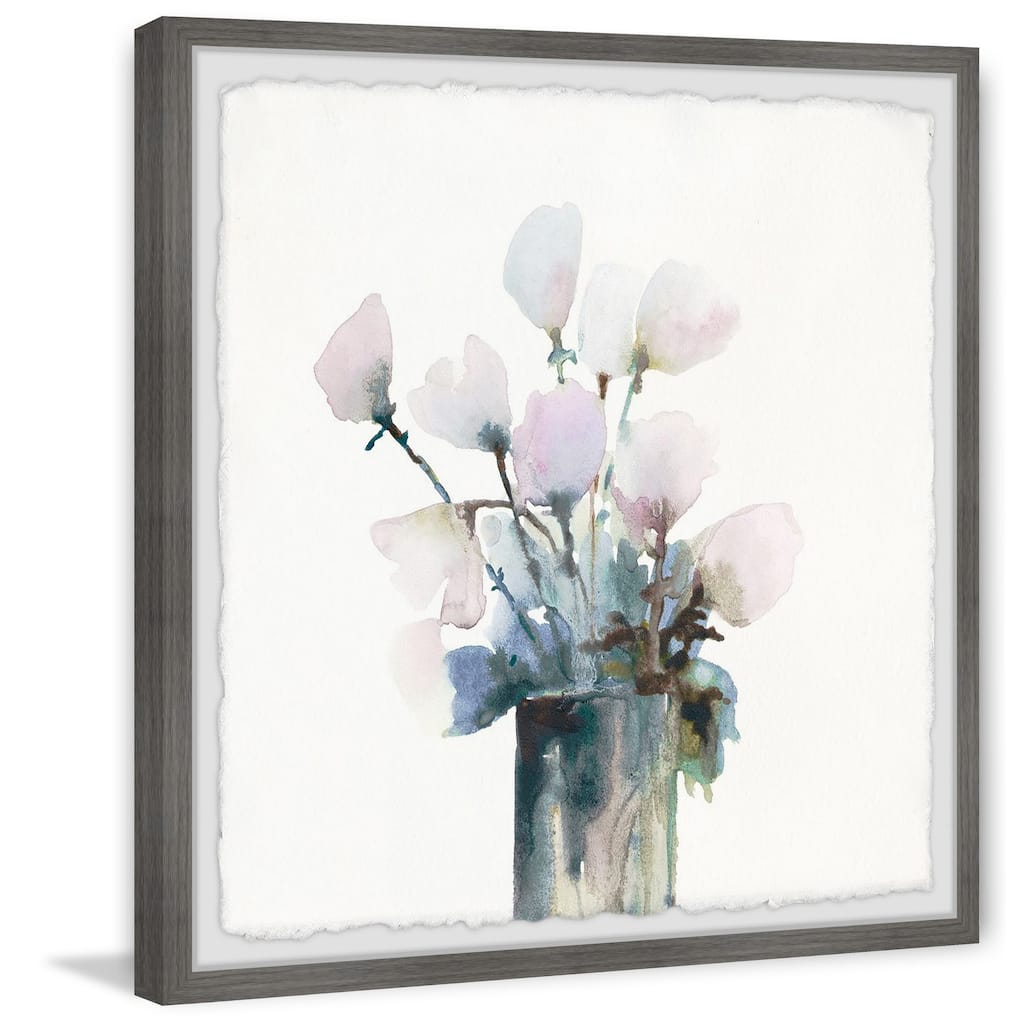 Fresh Flowers' Framed Painting Print - Multi-Color