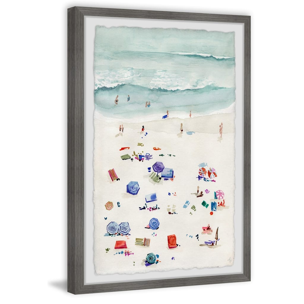 Marmont Hill 'Beach Time' Framed Print - Multi-Color