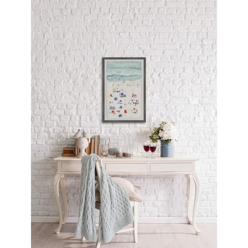 Marmont Hill 'Beach Time' Framed Print - Multi-Color