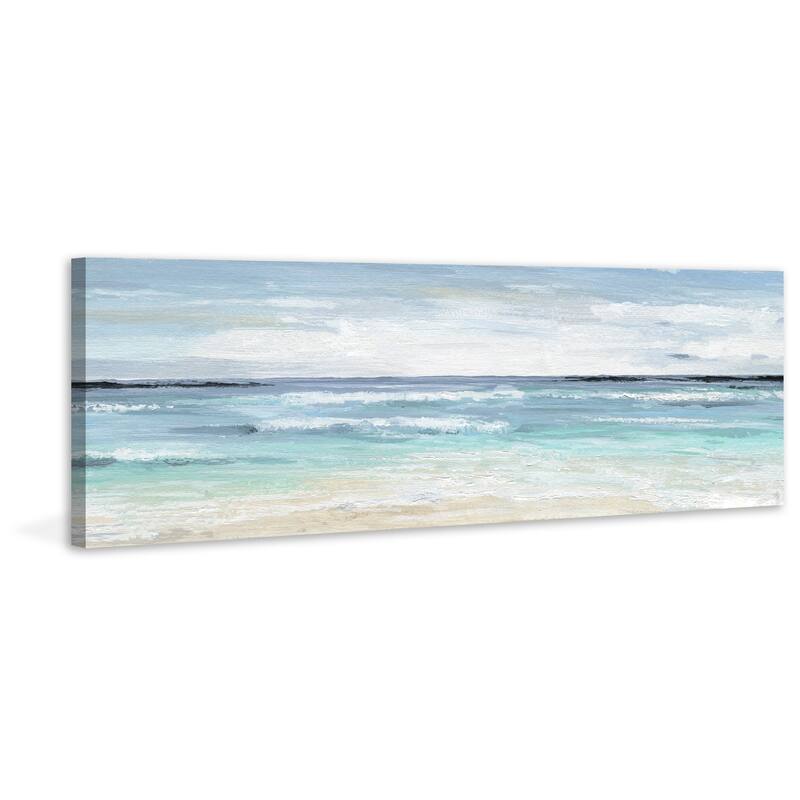 Porch & Den Jacob 'Beach On' Wrapped Canvas Print - Multi-Color