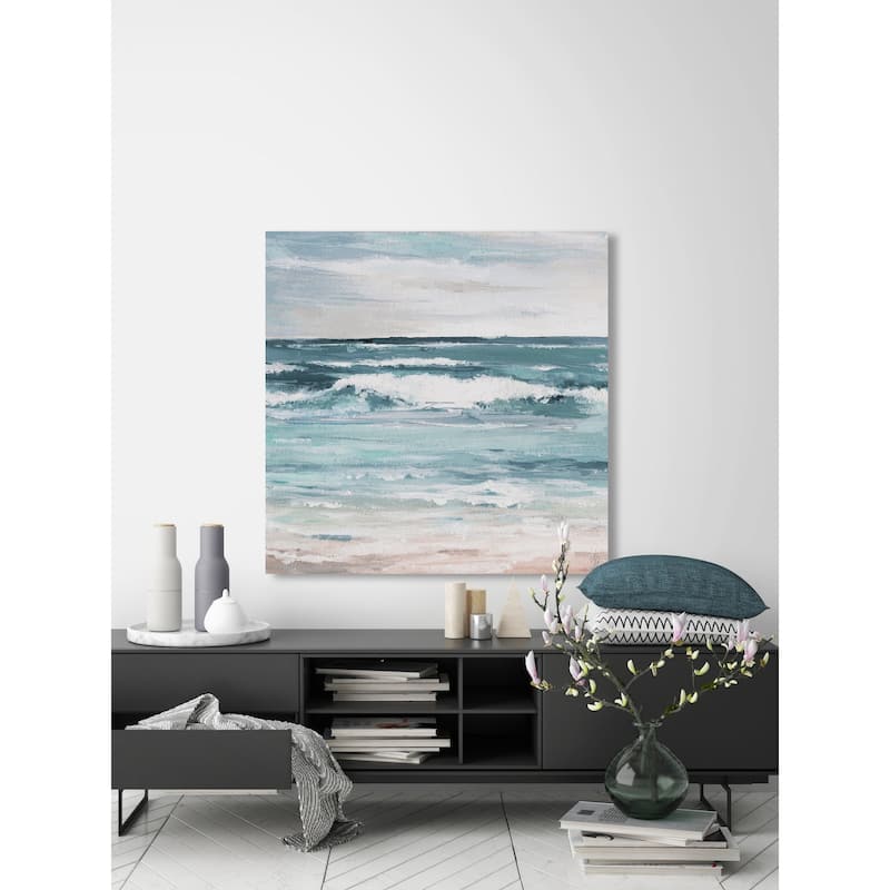 'Free as the Ocean' Painting Print on Wrapped Canvas - Multi-Color