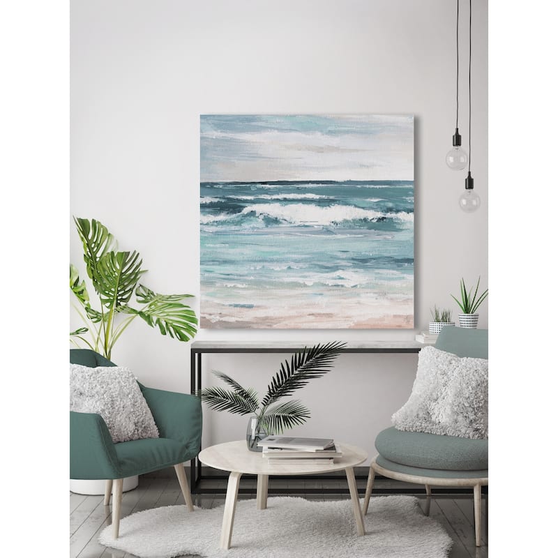 'Free as the Ocean' Painting Print on Wrapped Canvas - Multi-Color