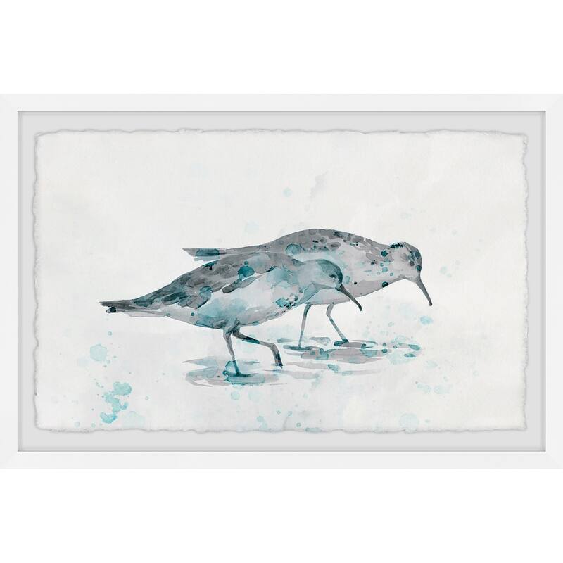 'Wild Birds' Framed Painting Print - Multi-Color